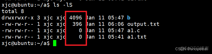 【Linux】Linux系统编程——ls命令_文件大小_06