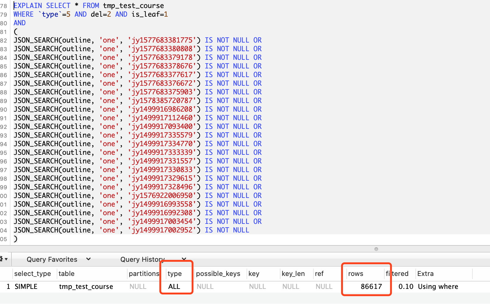 mysql json list 匹配 mysql的json查询_全文索引_05