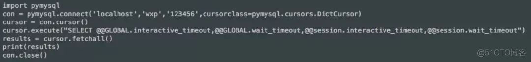 pymysql 断开连接 pymysql连接超时时间_mysql_03