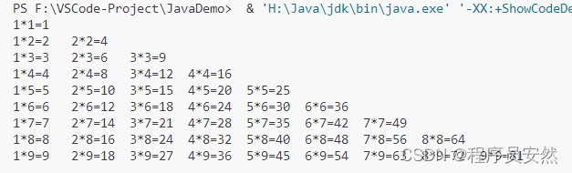 java 打印自定义表单 java怎么打印表格_for循环