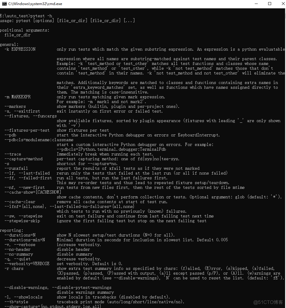 pytest运行传入外部参数 pytest执行参数_测试工具