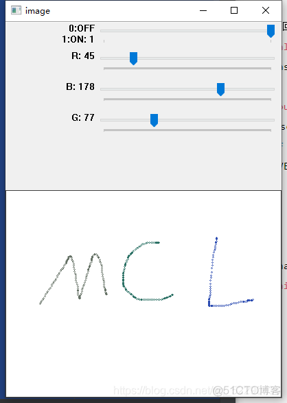 opencv滑动条选择最合适的颜色阈值 opencv创建滑动条_opencv_03