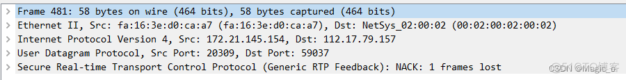 wireshark 播放视频 wireshark提取视频流_UDP_07