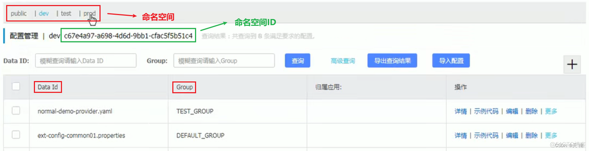 nacos namespace 指定后取public nacos namespace group_服务发现