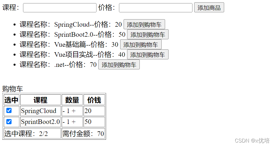 elementui 飞入购物车 vue购物车项目_前端_02