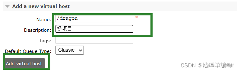 java RabbitMQ 控制台查看消息 rabbitmq控制台手动发消息_项目创建_05