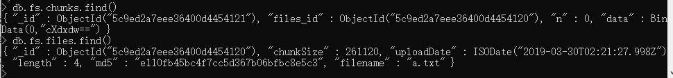 mongoDB如何查询集合字段是什么属性 mongodb查询集合的命令_GridFS_07