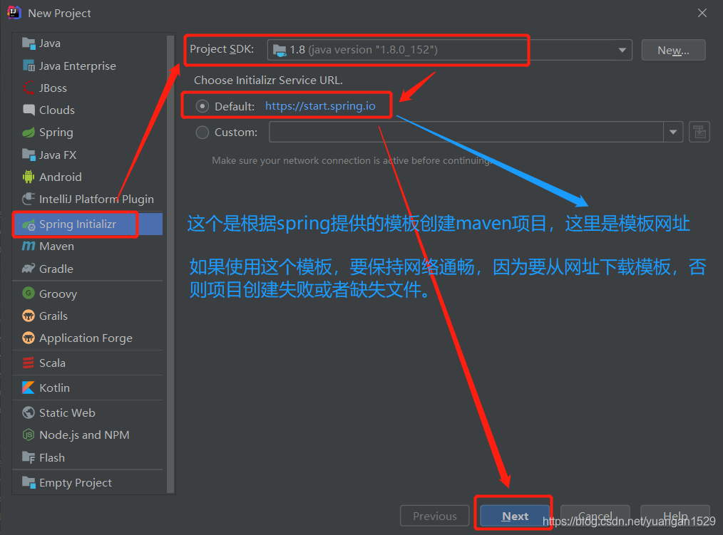 idea2022中add configuration Tpye中没有springboot idea创建没有springboot_initializr_04