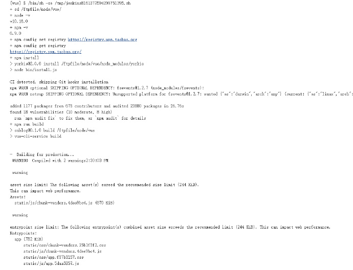 jenkins构建vue工程并使用publish over ssh上传 jenkins构建vue项目_javascript_06