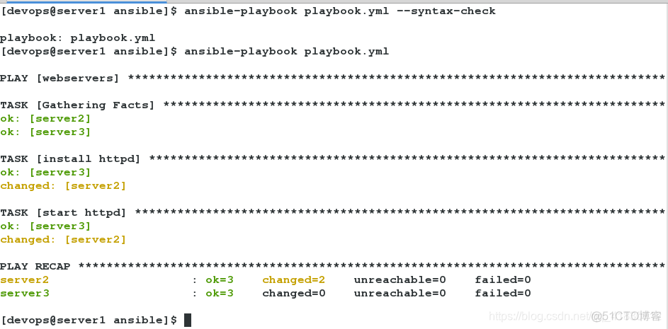 ansible的yum模块怎么下载多个软件 ansible安装httpd_vim_03