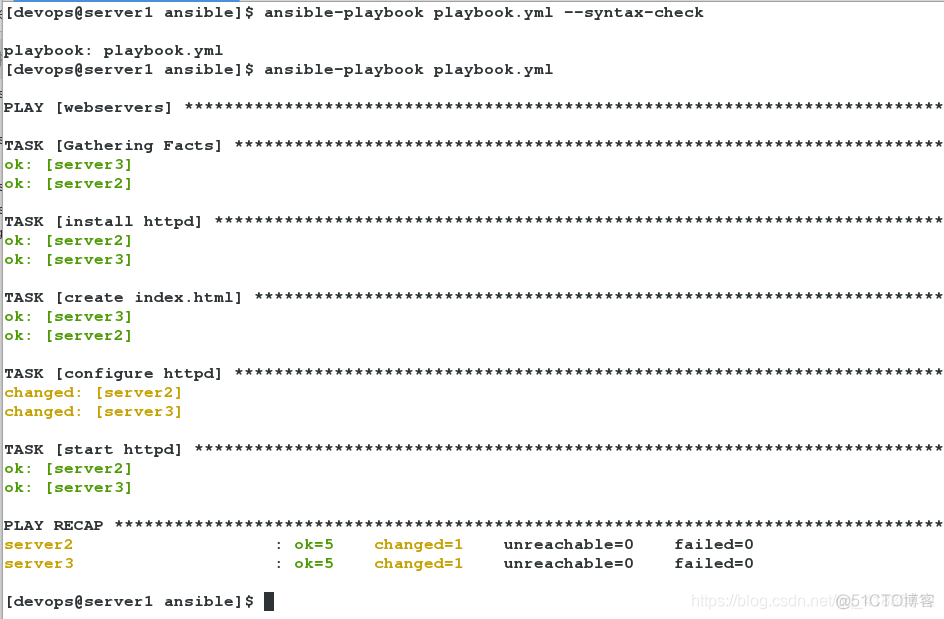 ansible的yum模块怎么下载多个软件 ansible安装httpd_vim_04