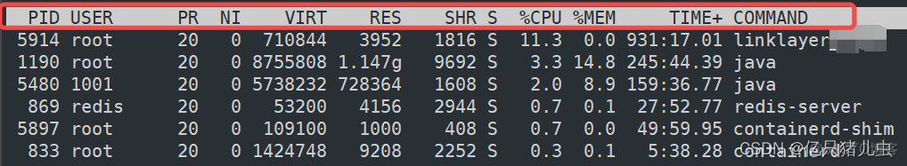 linux top命令 java linux top命令参数详解_服务器_07