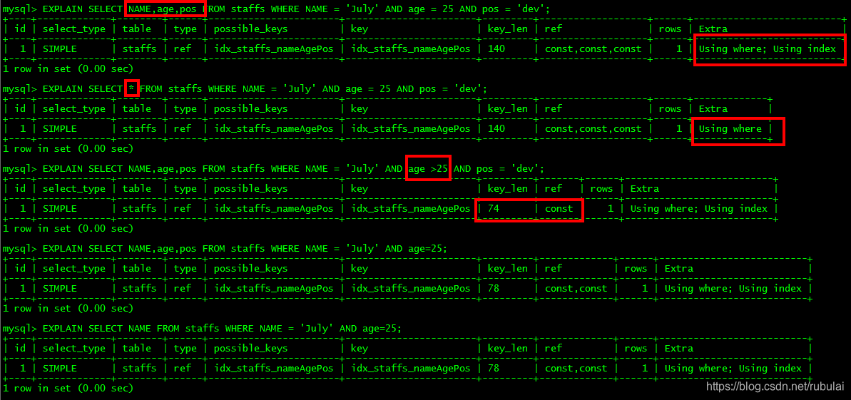 mysql中groupby怎么添加索引 mysql group by 索引失效_mysql_05