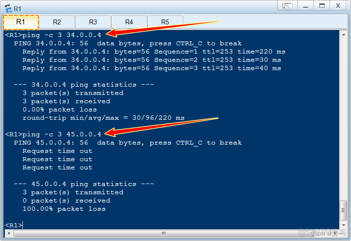 如何将ospf网络类型还原为默认类型 ospf网络类型配置_R3_10