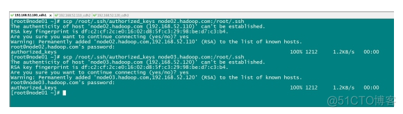 hadoop免密钥登录一直显示拒绝连接 hadoop免密登录过程_Hadoop_12