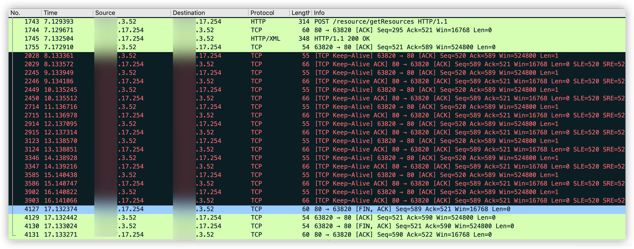 wireshark蓝色和红色 wireshark中黑色代表_http_10