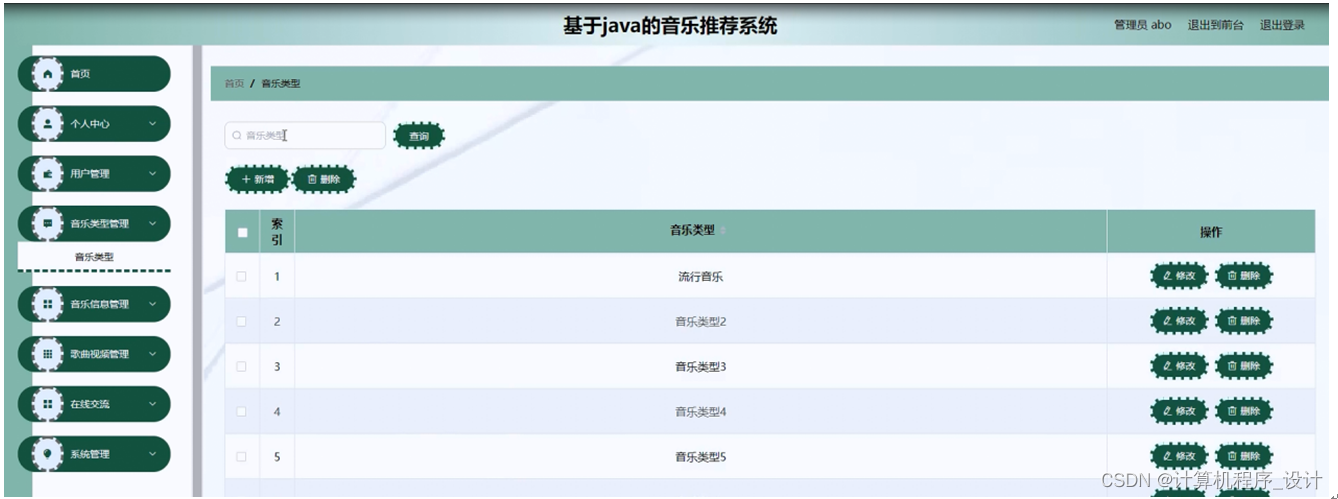 Java 实现根据用户行为推荐歌曲 基于java音乐推荐系统_mysql_16