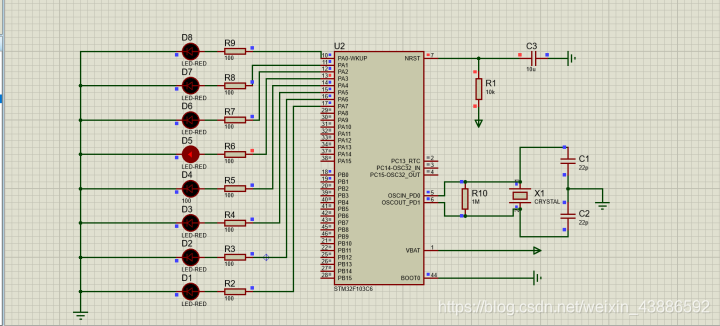 protues有stm32zet6吗 proteus stm32f103c6_电路图_18