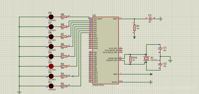 protues有stm32zet6吗 proteus stm32f103c6_电路图_20