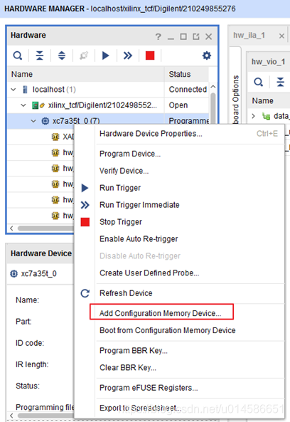 vivado烧写文件时报错hw target shutdown vivado如何烧写程序_fpga/cpld_11