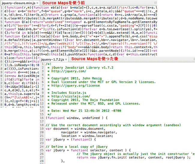 编辑sources里面的js代码 javascript sourcemap_字符串