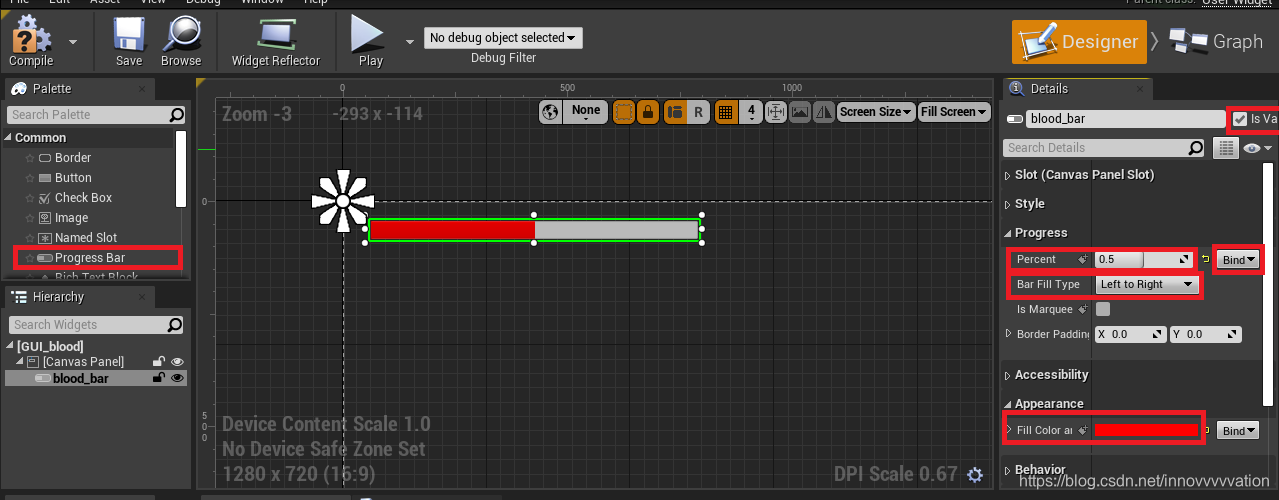 unreal 血条优化 ue4怪物血条_类型变量_10