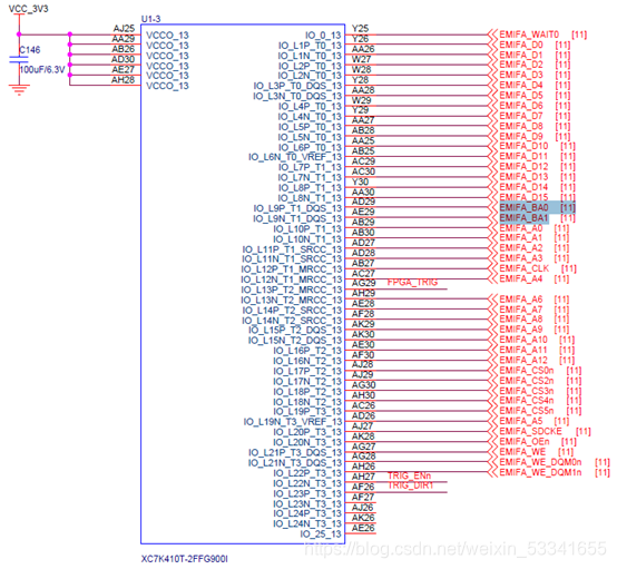 fpga EMMC控制逻辑 fpga emif程序_片选_02