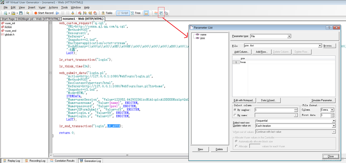 loadrunner 参数化能写java脚本么 loadrunner参数化的目的_参数化_04