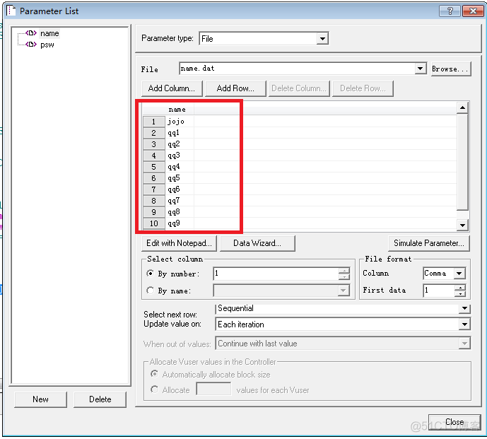 loadrunner 参数化能写java脚本么 loadrunner参数化的目的_参数化_06