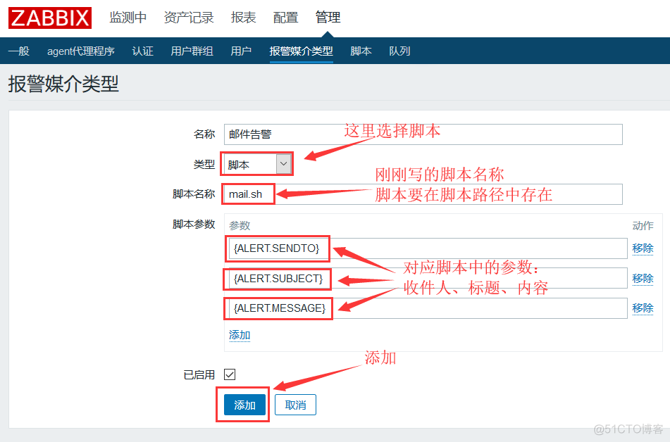 zabbix添加snmp监控项 并邮件报警 zabbix配置邮件告警_邮件发送_05