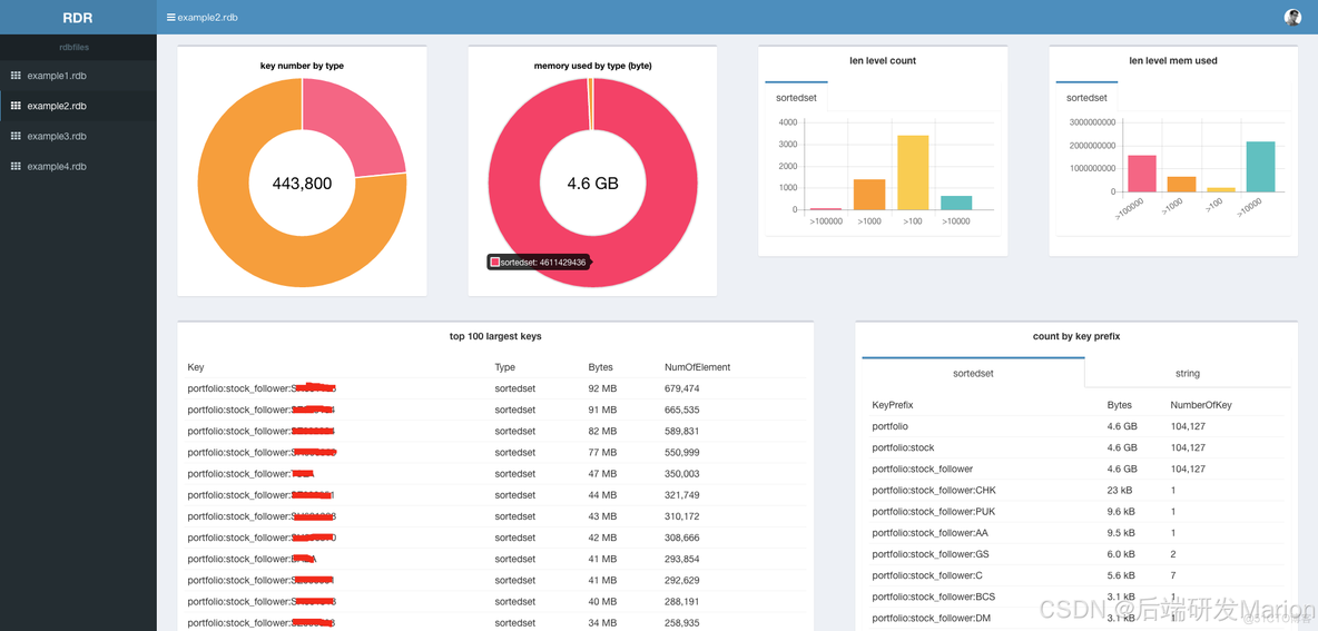 【Redis】三大Redis内存分析工具介绍（Redisinsight、RDR、RMA）_redis_06