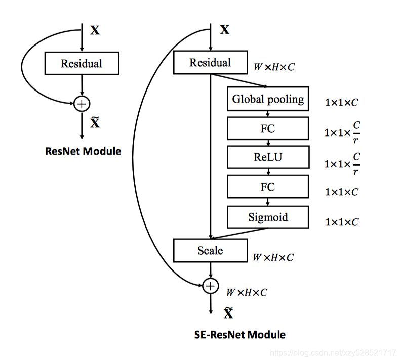 在resnet中添加多尺度特征融合 resnet中加入se_SENet_03