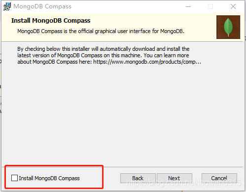 MongoDBCompass需要安装mongodb服务器才能连接们_Windows_06