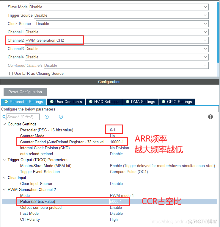 cubemax PWM配置_stm32_12