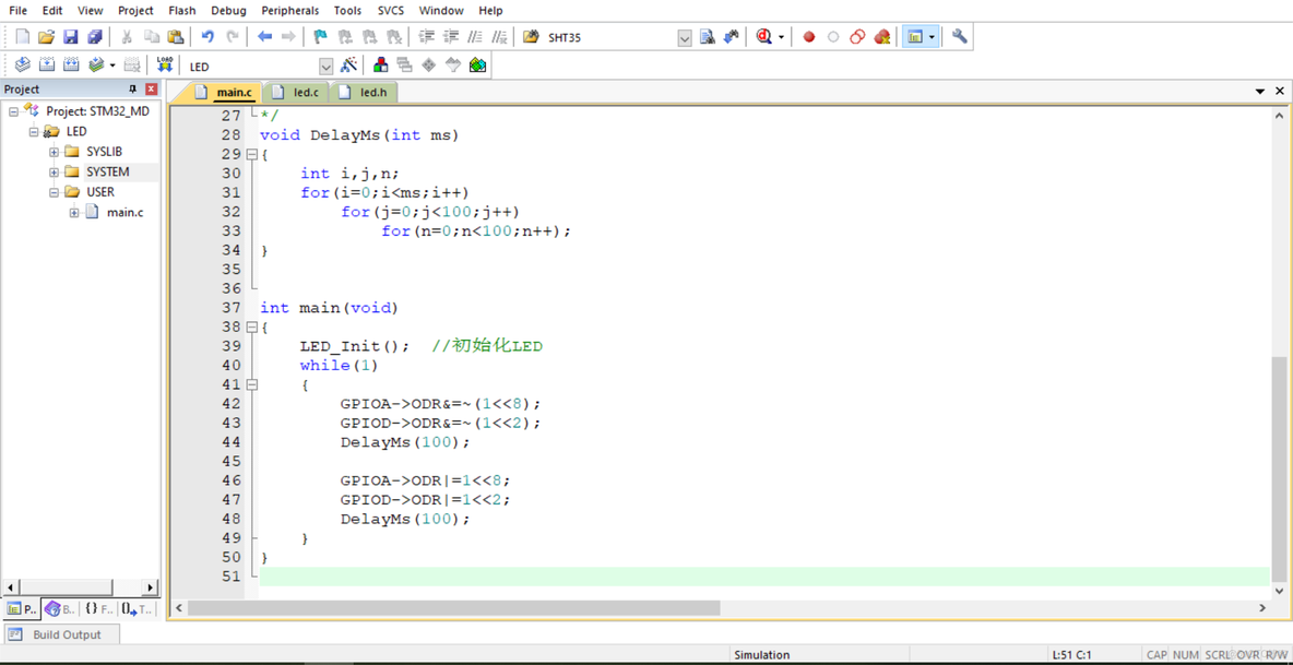 STM32入门开发-详解GPIO口的配置与控制方式（以LED灯为例）_输出模式_11