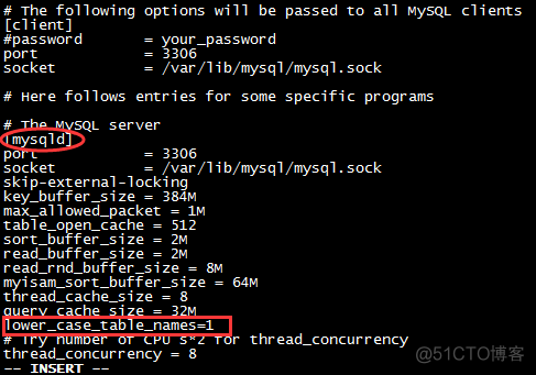 linux下设置mysql 数据库大小写不明感_mysql_05