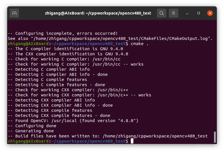 Ubuntu系统下编译OpenCV4.8源码_OpenCV_07