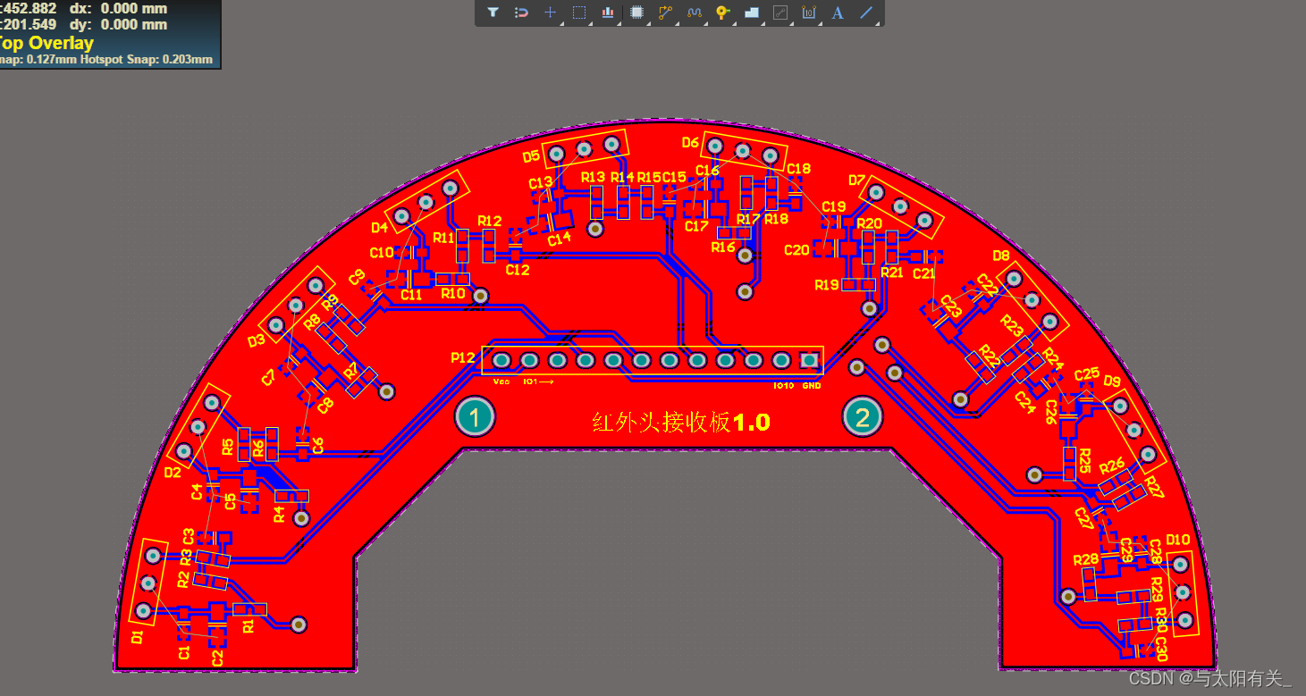 altium designer红外接收管封装_单片机