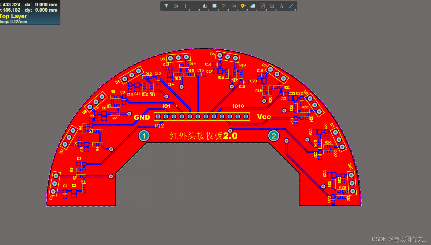 altium designer红外接收管封装_红外_02