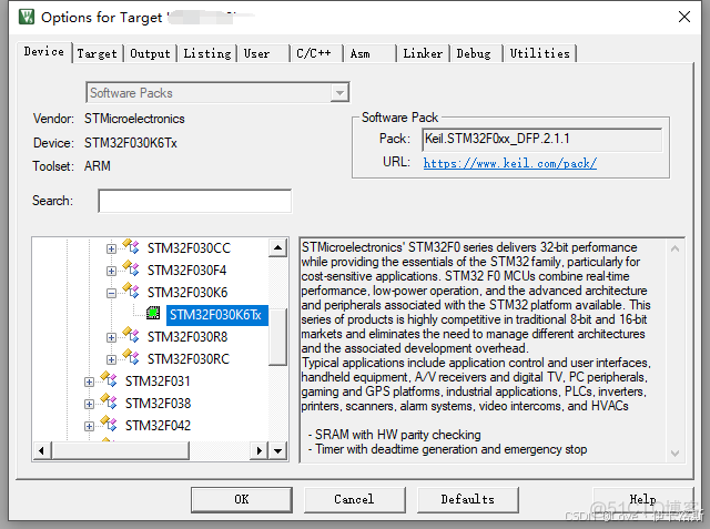 STM32F103、F0等各类芯片 Keil支持包获取与安装步骤_stm32_06