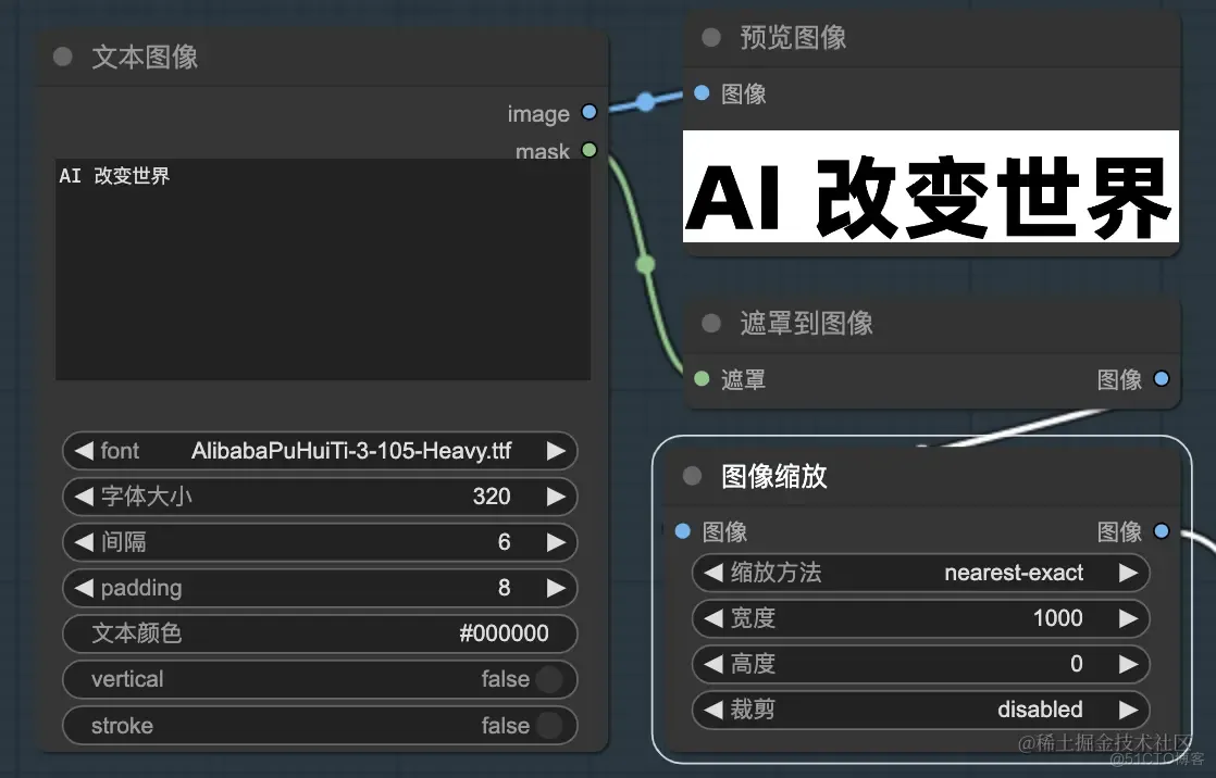 ComfyUI 实战教程：图片添加文字_云环境_03