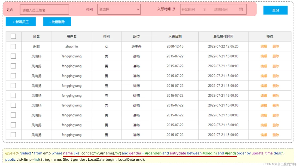 Javaweb之Mybatis的动态SQL的详细解析_测试方法