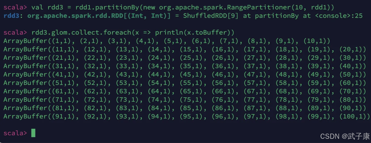 大数据-90 Spark 集群 RDD 编程-高阶 RDD容错机制、RDD的分区、自定义分区器（Scala编写）、RDD创建方式_大数据_09