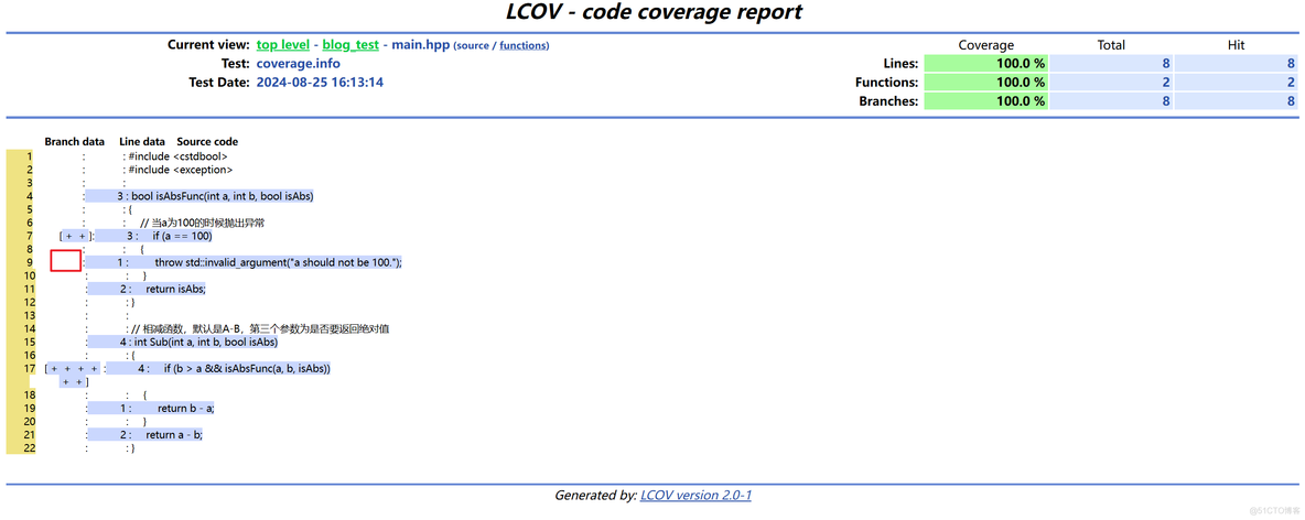 【C++】单元测试覆盖率工具lcov的使用_log4j_13