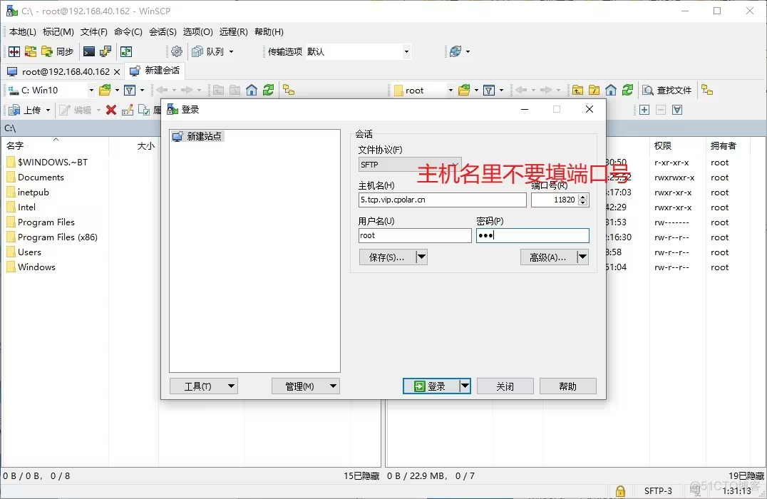 Win10如何配置OpenSSH+Server并实现无公网远程ssh连接文件传输？_数据库_35