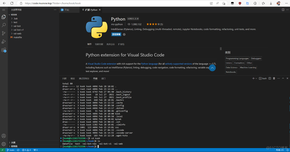 【docker】部署code-server云端vscode，在浏览器上写代码！_docker_02