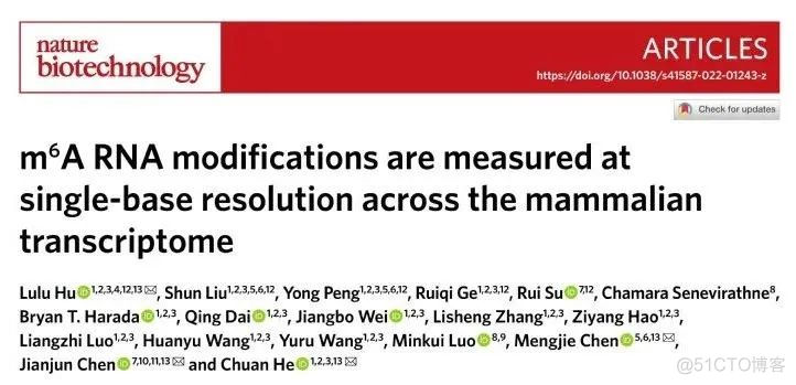 Nature Biotechnology：m6A定量测序新方法 | 何川、陈建军、陈梦洁、胡璐璐等合作开发..._ci_02