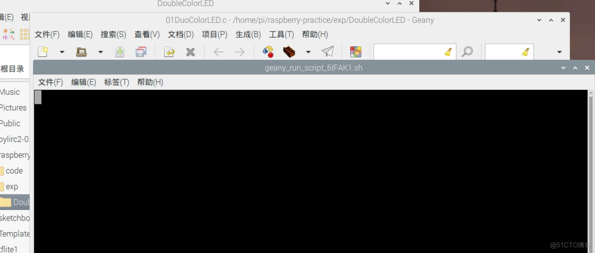 【树莓派C语言开发】实验01：双色LED_树莓派_09