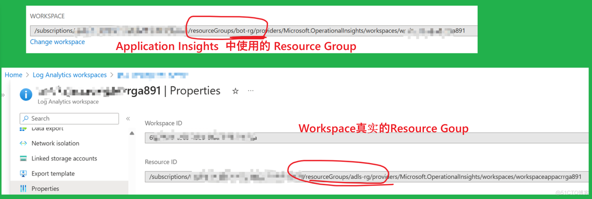 [Azure Application Insights]Azure应用程序见解概述页面中workspace的link不见了？_问题解答_02