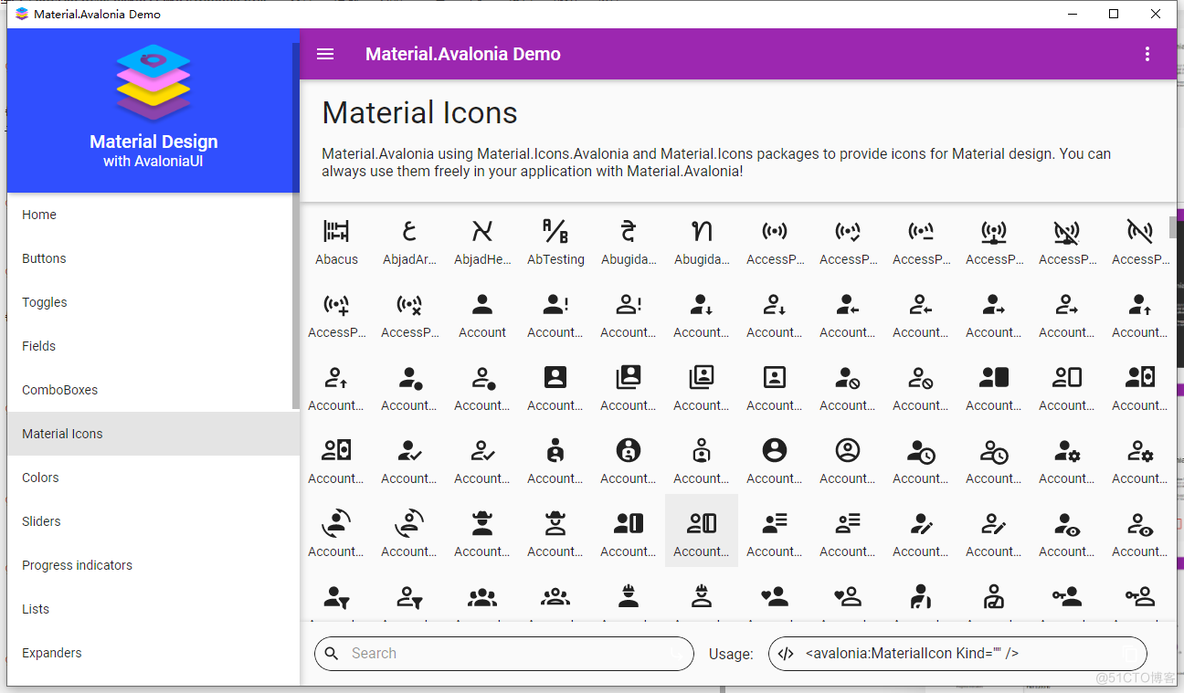 基于Material Design风格开源的Avalonia UI控件库_控件_09